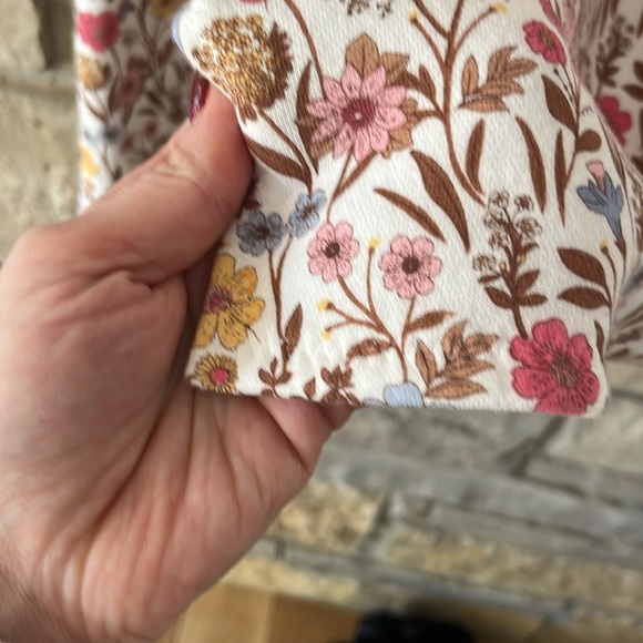 Custom Made Fleece Lined Turtleneck Sweatshirt Floral Pattern Size XXL - Picture 14 of 16